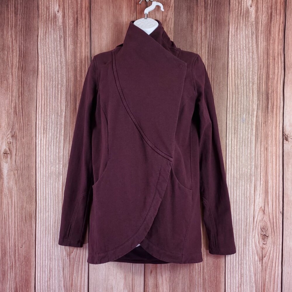 *READ* Lululemon Womens Size 6 That's A Wrap Heathered Bordeaux Drama